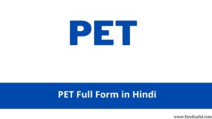 Pet Full Form In Hindi-पीईटी क्या है? | Hindisafal